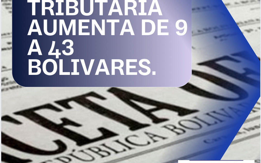 Venezuela: Ajustan valor de Unidad Tributaria
